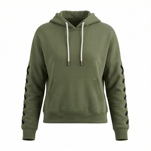 Sudaderas con Capucha para Mujer, Personalizadas, de Color Sólido, Transpirables, Antipilling, Ligeras, de Poliéster y Algodón - Product Image 1