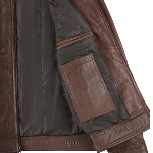 In-Stock Items Factory Direct Sales Spring Autumn Fashion Sports <b>Sheepskin</b> <b>Jacket</b> Unisex Genuine Leather Plain Dyed Waterproof - Product Image 5