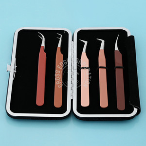 แหนบสำหรับต่อขนตาอุปกรณ์แต่งขนตาแบบมาใหม่แหนบปลายไฟเบอร์สำหรับการต่อขนตาเครื่องมือตัดแต่งขนตาประสิทธิภาพสูง - Product Image 6