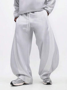 Conjunto Deportivo Unisex 100% Algodón, Liso, Informal, Tallas Grandes, Suave y Transpirable, con Logotipo Personalizado, Proveedor Mayorista OEM - Product Image 6