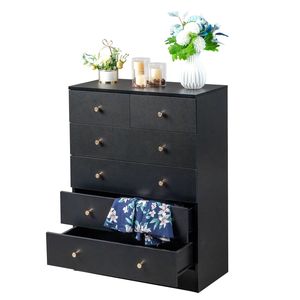 Cassettiera Rustica in Rovere a 6 Cassetti per Ufficio Domestico e Soggiorno - Product Image 5