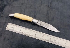 Cuchillo de Caza Plegable Táctico de Supervivencia de Damasco con Funda, Opción de Selección, Disponible para Venta al por Mayor - Product Image 4