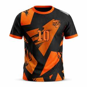เสื้อทีมอีสปอร์ตแบบกำหนดเอง แขนสั้นสำหรับฤดูร้อน ผลิตจากโพลีเอสเตอร์ ระบายอากาศได้ดี แห้งเร็ว น้ำหนักเบา เหมาะสำหรับการเล่นเกม - Product Image 1