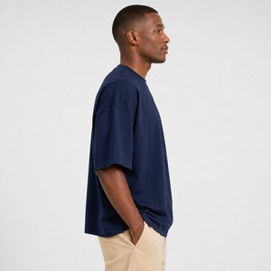 T-shirts oversize pour hommes en tissu lisse, coupe décontractée, légers, confortables, respirants et de qualité fiable pour les activités de plein air - Product Image 3