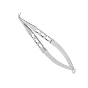 Troutman-Katzin corneal transplant scissors precision curved blades right & left ophthalmic surgery tool steel By <b>Blush</b> Surgical - Product Image 1