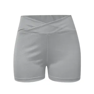Shorts de sport pour femmes, yoga, course à pied, mi-longs, unis, élastiques, fins, amples, décontractés, grande taille, jambes larges, haute qualité, Pakistan - Product Image 5