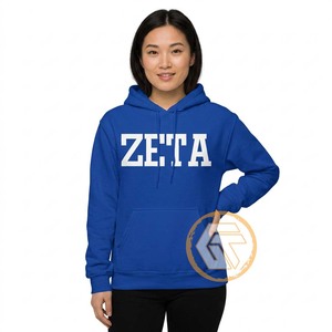 GREEK TREASURES Sudadera con Capucha Personalizable para Adultos, Invierno, Zeta Phi Beta, para Mujer, con Bordado a Máquina en la Parte Delantera, de Algodón y Felpa - Product Image 3