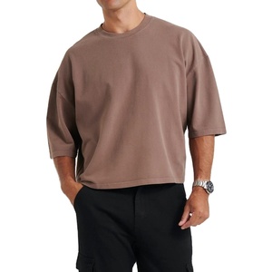 T-shirt 100% coton pour homme, coupe ample, imprimé, T-shirt oversize pour homme, coton lourd 100%, coupe confortable, nouvelle arrivée - Product Image 2