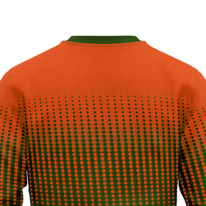 Sudadera de Cuello Redondo para Hombre con Degradado Naranja y Verde, Sudadera con Logotipo Personalizado, Sudadera Gráfica para Equipo, Top de Entrenamiento, Ropa de Invierno al por Mayor - Product Image 5
