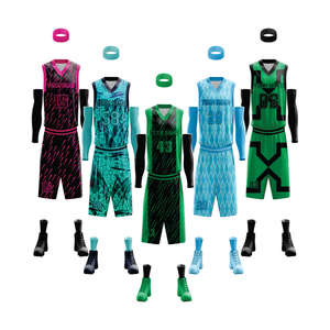 Fabricant de maillots de basket multicolores par sublimation et fournisseur d'uniformes de basket pour hommes, femmes et équipes sportives. - Product Image 1