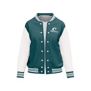 Customized Winter Casual Men's Knitted Varsity Jacket V-neck Front Premium Quality Breathable Windproof Quick Dry Polyester - Product Image 1