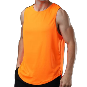 Plus Size Men's Clothing Black Sleeveless Tank Top O-Neck Casual Knitted Solid Color <b>Vest</b> Plus Size Men's Tank Tops - Product Image 6