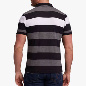 Polo pour hommes grande taille 100 % coton, design uni personnalisé, prix usine, tissu tricoté à séchage rapide, coupe ample – Vente en gros - Product Image 3