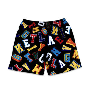Pantalones Cortos de Malla para Hombre, Diseño Nuevo, Verano 2026, 100% Poliéster, Casuales, Sólidos, Ecológicos, con Logotipo Frontal, Transpirables, para Playa, Personalizables, Venta al Por Mayor - Product Image 1