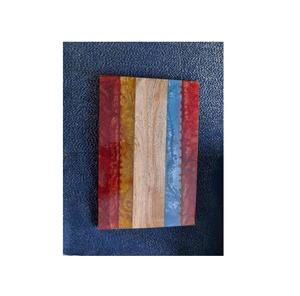 Planche à découper contemporaine en résine époxy et bois pour couper les fruits, les légumes et la viande, finition brillante, pour ustensiles de cuisine - Product Image 6