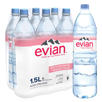 Eau Minérale Naturelle Superieure Evian 750ml, Pack de 12, Provenant des Alpes Françaises