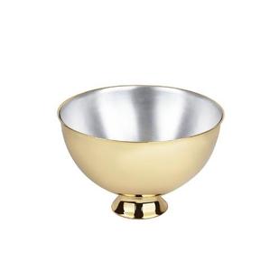 Bol à champagne en métal finition argentée, forme ronde, pour refroidir le vin, la bière et les boissons, idéal pour les fêtes à domicile et les bars. - Product Image 1