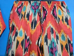 Conjunto de Pijama Sexy con Cuello en V y Estampado Floral para Mujer, Talla Grande, Diseño Moderno, Ropa de Dormir Informal de Verano, 100% Algodón Orgánico - Product Image 3