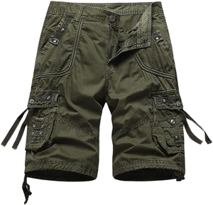 Glory Sale Latest Design Solid Anti-Wrinkle Canvas Polyester/Cotton <b>Men</b> Cargo Shorts OEM Service <b>Drawstring</b> Closure Wholesale - Product Image 6