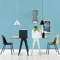 Escritorio de Estudio de Madera Duradero y Minimalista LUOOMA con Gabinete de Almacenamiento Modelo 123015 para Dormitorio, Sala de Estar o SOHO