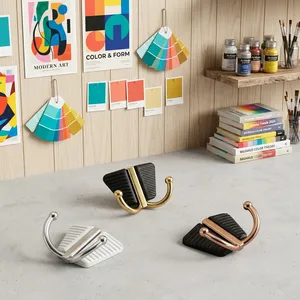 Porte-clés mural en zinc en forme de papillon, organisateur décoratif pour l'entrée de la maison, crochets de rangement durables et élégants, support à clés - Product Image 1
