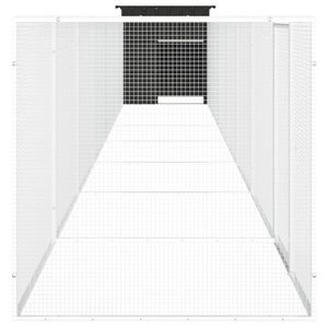 Jaula Grande para Pollos de Acero Galvanizado Antracita, Jaula Premium para el Cuidado de Aves de Corral - Product Image 4