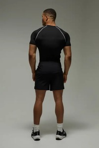 Men Athletic short <b>Sleeve</b> Tee Fitted Gym <b>Workout</b> Muscle Fit Compression Crew Neck Training Fitness <b>Top</b> <b>top</b> mens fitted <b>long</b> - Product Image 6