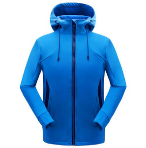 Vestes softshell personnalisées pour hommes pour la randonnée en plein air – Tissu imperméable de qualité supérieure avec polyester, mode streetwear décontractée - Product Image 3