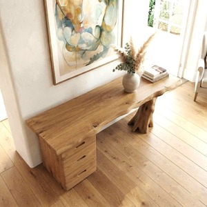 Tables consoles en bois massif écologiques pour la décoration d'appartements, au design unique, meubles en bois, mobilier d'hôtel - Product Image 5