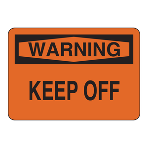 ป้ายเตือนความปลอดภัย Brady Keep off สำหรับพื้นที่จำกัดการเข้าออกทั้งภายในและภายนอกอาคาร - Product Image 1