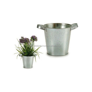 Maceta galvanizada para jardín, maceta de METAL hecha a mano, nuevo diseño, precio al por mayor - Product Image 3