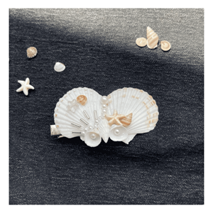 Pinzas para el cabello hechas a mano con material natural de conchas marinas para sujetar el cabello con estilo y como accesorios de moda, elaboradas en Vietnam. - Product Image 2