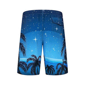 Short de bain imprimé en polyester pour homme, style décontracté, taille plus, idéal pour la plage et les sports nautiques, inspiré des îles Hawaïennes - Product Image 2