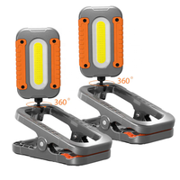 Luz DE TRABAJO recargable LED COB y banco de energía con abrazadera 10W 1000 lúmenes Cable de cm suministrado