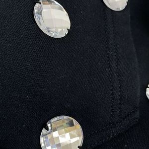 Sudadera con Capucha de Invierno 100% Algodón Grueso con Diseño Personalizado de Diamantes de Imitación y Diamantes Grandes, 2 Piezas, Servicio OEM, Logotipo Personalizado - Product Image 5