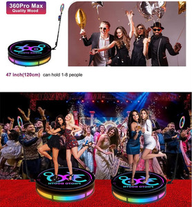Plateforme de photomaton 360° avec caméra en ralenti, cabine rotative portable avec logo personnalisé gratuit - Product Image 6