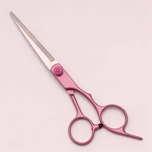 High Quality Stainless Steel Straight Blade Hair Cutting Scissors Set for Thin Shearing Right-Handed Barber Scissors - Product Image 6