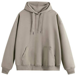 เสื้อฮู้ดผู้ชายสีเบจ ทรงปกติ ผ้าฝ้ายฟลีซถัก 100% มีกระเป๋าหน้า สไตล์วินเทอร์ แนวอาร์แวนท์การ์ด คูลเจอร์ครูว์ - Product Image 4
