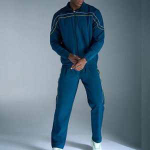 Nuevo Diseño, Chaqueta Deportiva de Nailon Reflectante de 3m para Hombre, Cortavientos, Conjunto de Nailon con Franjas Blancas para Hombre - Product Image 3