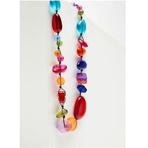 Collares de resina gruesos, llamativos y a la moda, con cuentas extragrandes y acabados brillantes para amantes del estilo urbano e influencers. - Product Image 6