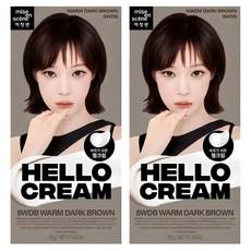 Mise-en-scène Nuovo Set Tinta per Capelli Hello Cream Regular 2 Pezzi Marrone Scuro Caldo Materiale Plastico Prezzo Scontato - Product Image 1