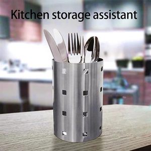 Support à ustensiles en acier inoxydable de qualité supérieure avec design découpé – Organisateur de comptoir de cuisine moderne, résistant à la rouille pour couverts et outils - Product Image 6