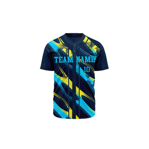 Camiseta de béisbol personalizada con nombre impreso OEM, camisetas de béisbol de tela de poliéster sublimadas, camisetas de softbol personalizadas en blanco. - Product Image 5