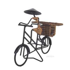 ที่ใส่บัตรสไตล์เอเชียโบราณผสมผสานความทันสมัย ทำด้วยมือจากโลหะ ตกแต่งโต๊ะทำงาน ใช้โชว์นามบัตร ไอเดียของขวัญ ขนาด 17x10.5x15 ซม. - Product Image 6