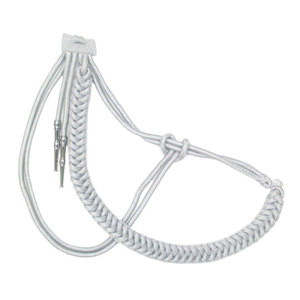 Aiguillettes personnalisées en fil de métal, cordon tressé ornemental, décoration d'épaule, accessoire vestimentaire, vêtements de cérémonie, polyester, nylon - Product Image 1