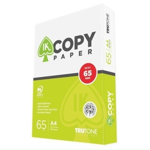 Papel para Impresora IK A4 65, Blancura: 90%, Tamaño: 210x297 mm, 65 g/m², 5 Resmas, 500 Hojas/Resma, 5 Resmas/Caja - Product Image 1