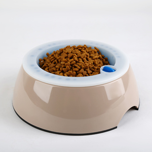 Gamelle ronde personnalisée pour chat et chien, distributeur automatique d'aliments pour animaux de compagnie avec bol rafraîchissant en mélamine durable - Product Image 1