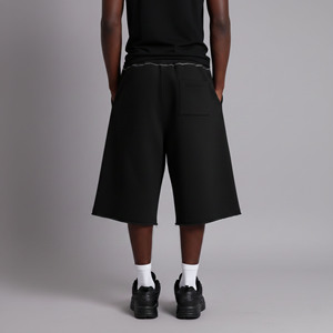 Short décontracté noir 100 % coton coupe classique pour homme 2026 avec poches latérales – Idéal pour le streetwear - Product Image 2