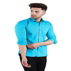 Camisas Casuales Formales de Lino y Algodón para Hombre, Primavera Otoño, Color Sólido, Manga Larga, Cuello con Botones, Anti-Pilling, Logotipo Personalizado en la Parte Delantera - Product Image 1