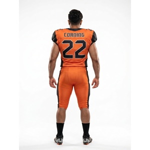 Camiseta de Fútbol Americano Personalizada para Escuela Secundaria, de Secado Rápido, Poliéster y Spandex, Cuello en V, Uniforme de Equipo, Nombre del Club - Product Image 2